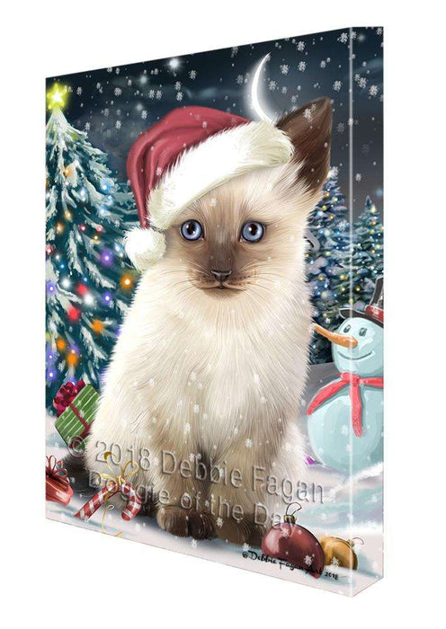 Have a Holly Jolly Siamese Cat Christmas  Canvas Print Wall Art Décor CVS82322