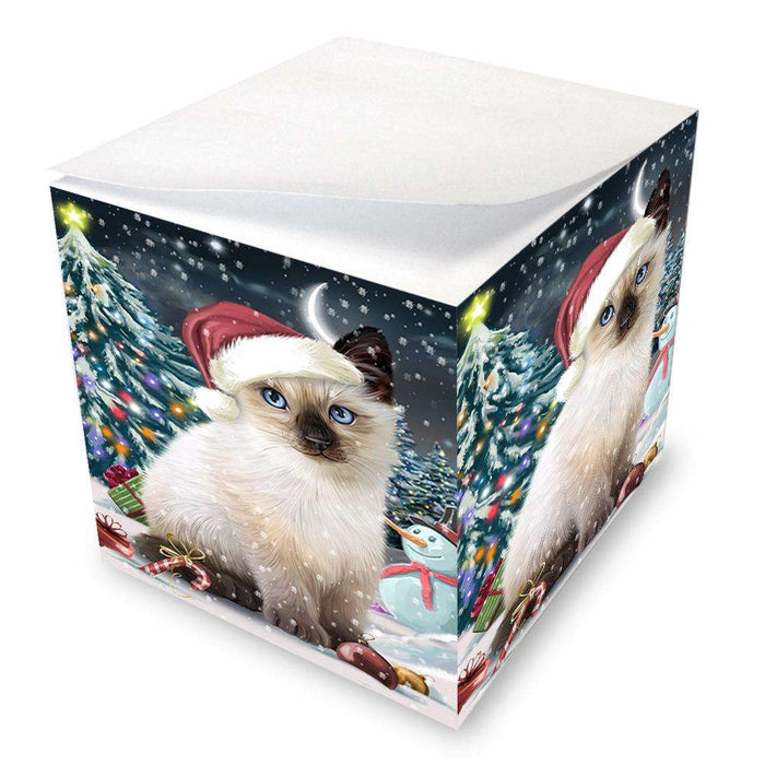 Have a Holly Jolly Siamese Cat Christmas  Note Cube NOC51672