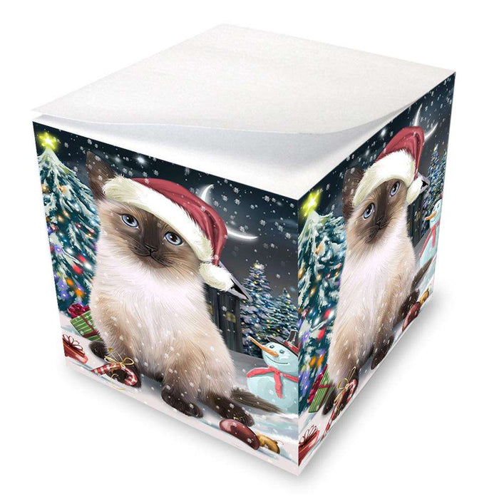 Have a Holly Jolly Siamese Cat Christmas  Note Cube NOC51674