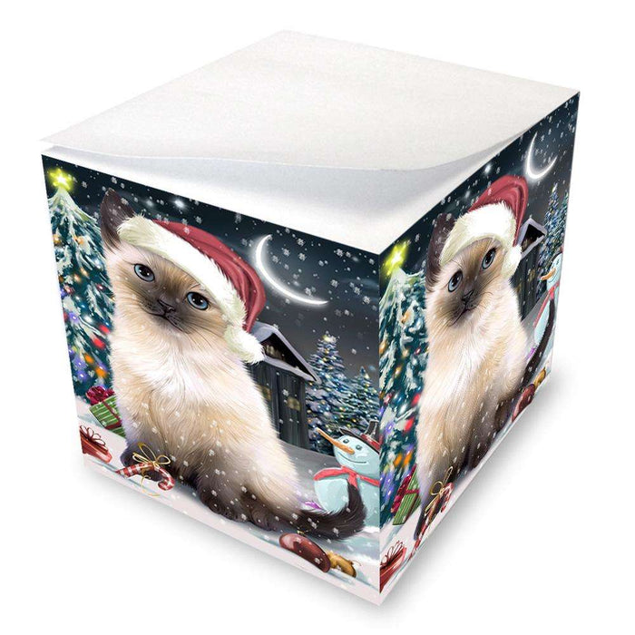 Have a Holly Jolly Siamese Cat Christmas  Note Cube NOC51675