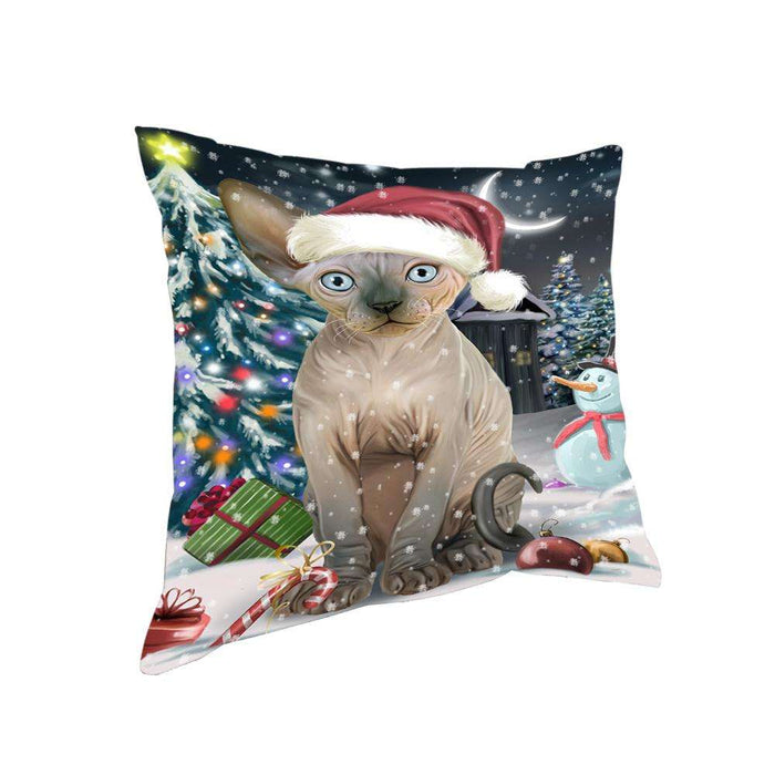 Have a Holly Jolly Sphynx Cat Christmas Pillow PIL63068