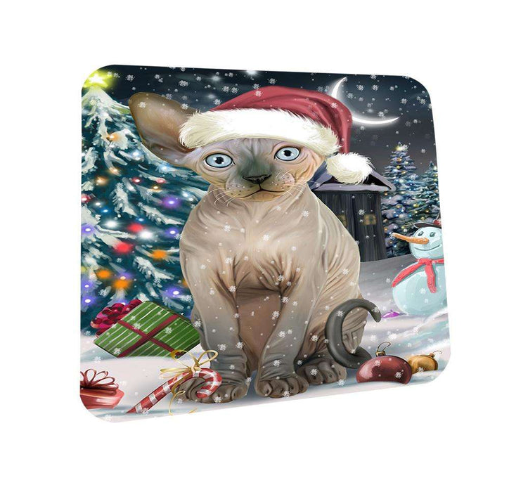 Have a Holly Jolly Sphynx Cat Christmas  Coasters Set of 4 CST51635
