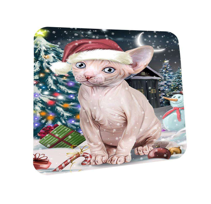 Have a Holly Jolly Sphynx Cat Christmas  Coasters Set of 4 CST51638