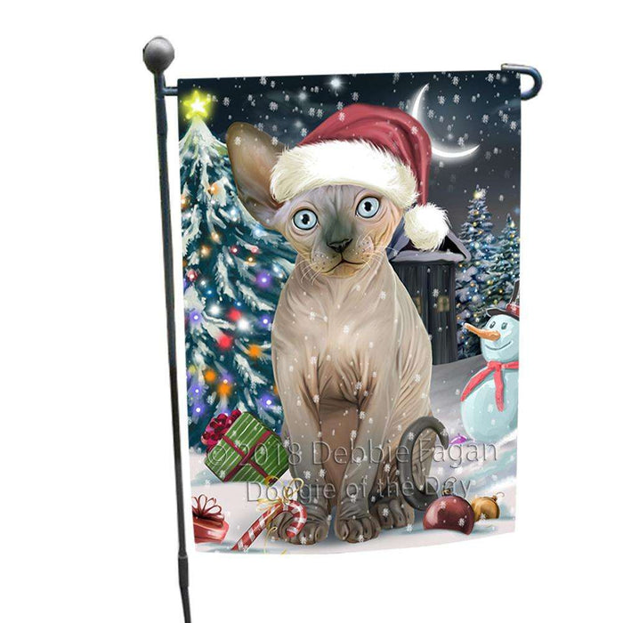 Have a Holly Jolly Sphynx Cat Christmas  Garden Flag GFLG51673
