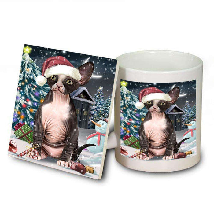 Have a Holly Jolly Sphynx Cat Christmas  Mug and Coaster Set MUC51670