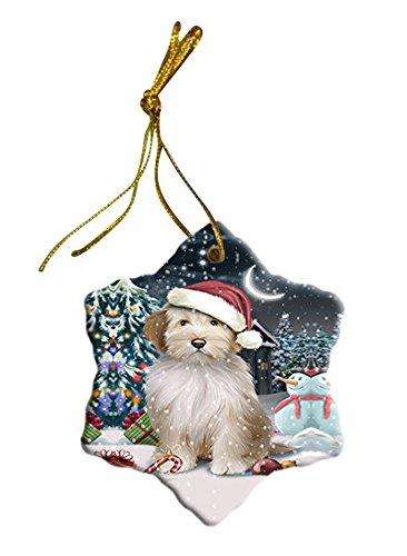 Have a Holly Jolly Tibetan Terrier Dog Christmas Star Ornament POR2445