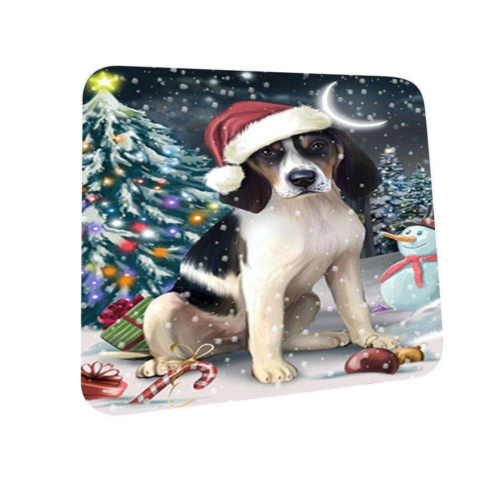 Have a Holly Jolly Treeing Walker Coonhound Dog Christmas Coasters CST135 (Set of 4)