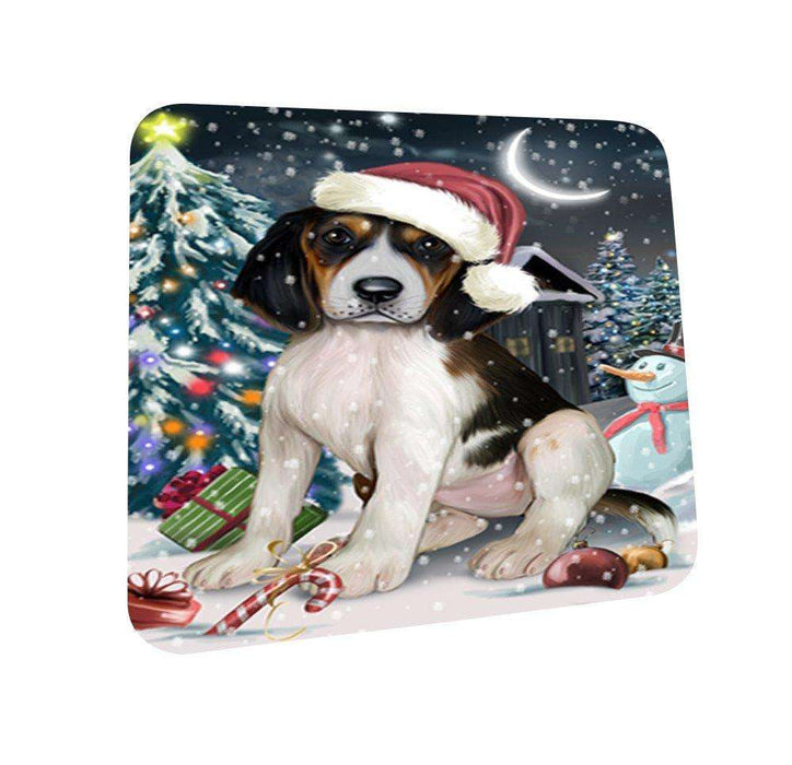 Have a Holly Jolly Treeing Walker Coonhound Dog Christmas Coasters CST137 (Set of 4)