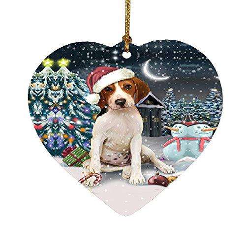 Have a Holly Jolly Treeing Walker Coonhound Dog Christmas Heart Ornament POR1937