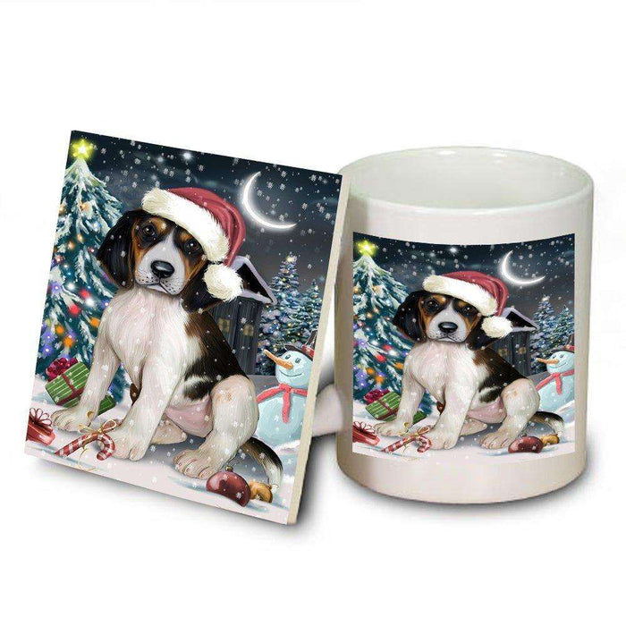 Have a Holly Jolly Treeing Walker Coonhound Dog Christmas Mug and Coaster Set MUC0231