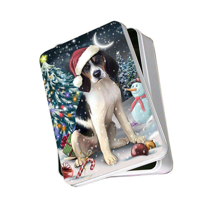 Have a Holly Jolly Treeing Walker Coonhound Dog Christmas Photo Storage Tin PTIN0229