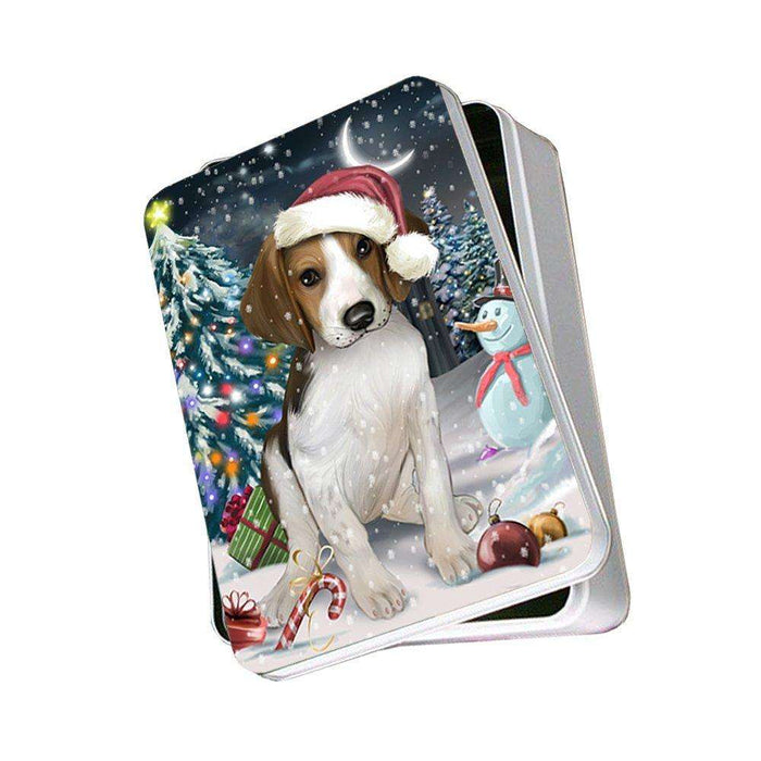 Have a Holly Jolly Treeing Walker Coonhound Dog Christmas Photo Storage Tin PTIN0232