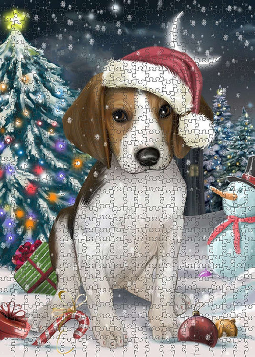 Have a Holly Jolly Treeing Walker Coonhound Dog Christmas Puzzle with Photo Tin PUZL1881