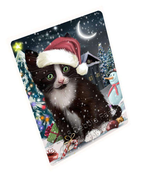 Have a Holly Jolly Tuxedo Cat Christmas Cutting Board C59289