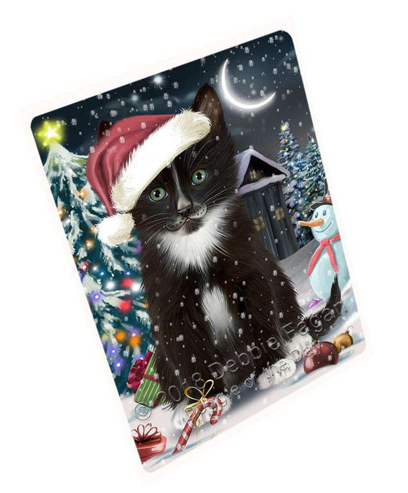 Have a Holly Jolly Tuxedo Cat Christmas Cutting Board C59295