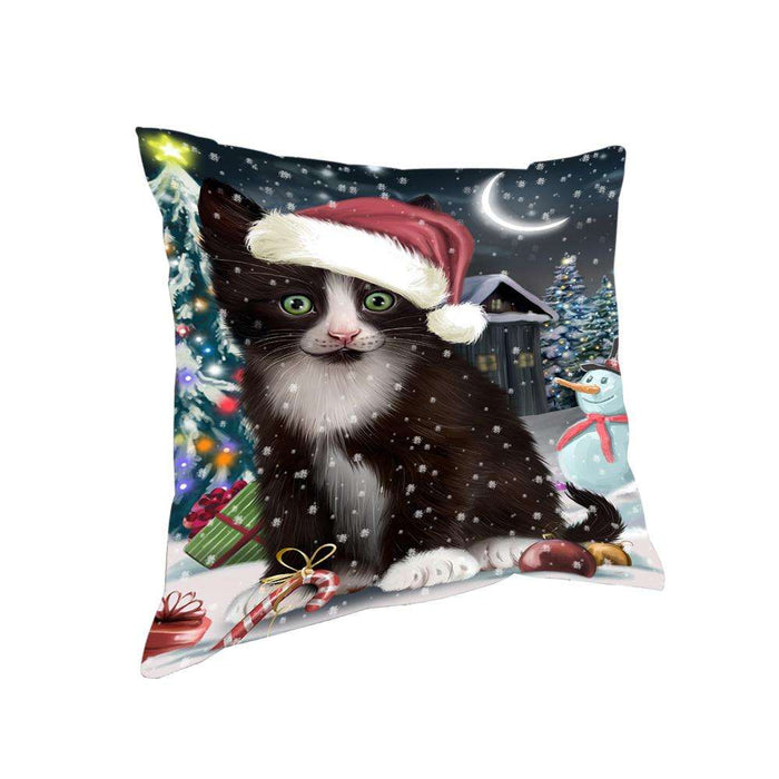 Have a Holly Jolly Tuxedo Cat Christmas Pillow PIL63084