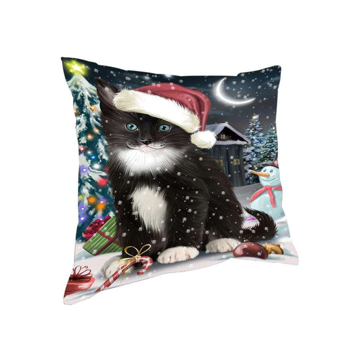 Have a Holly Jolly Tuxedo Cat Christmas Pillow PIL63088
