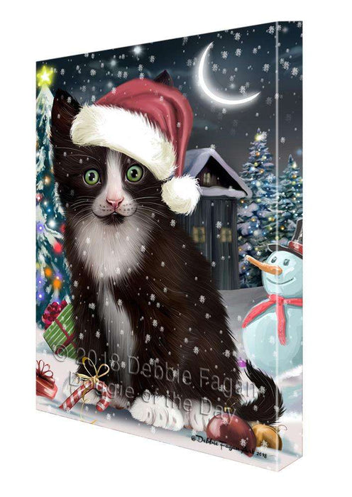Have a Holly Jolly Tuxedo Cat Christmas  Canvas Print Wall Art Décor CVS82385