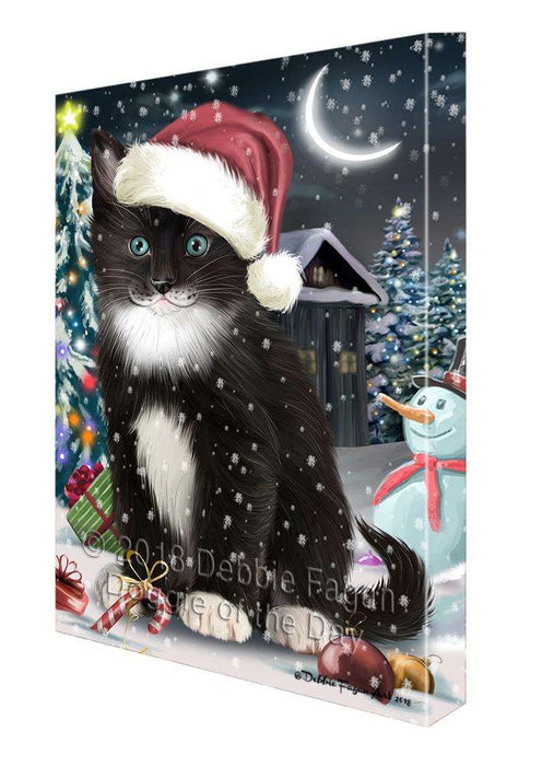 Have a Holly Jolly Tuxedo Cat Christmas  Canvas Print Wall Art Décor CVS82394