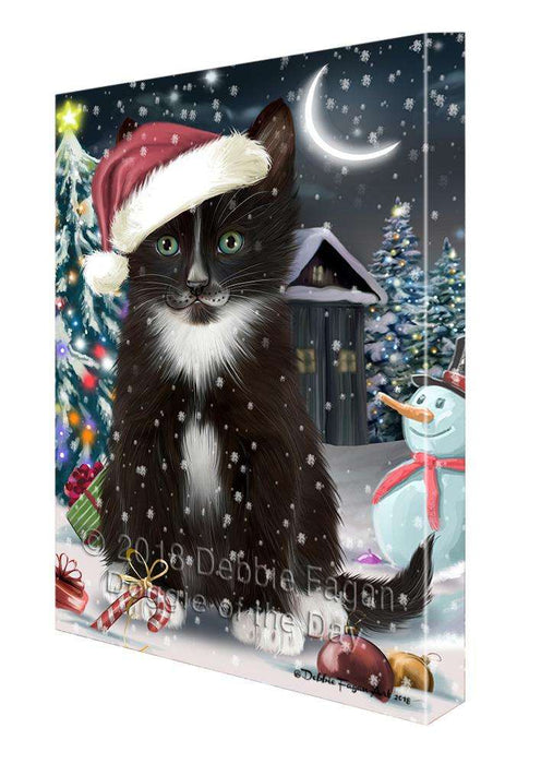 Have a Holly Jolly Tuxedo Cat Christmas  Canvas Print Wall Art Décor CVS82403