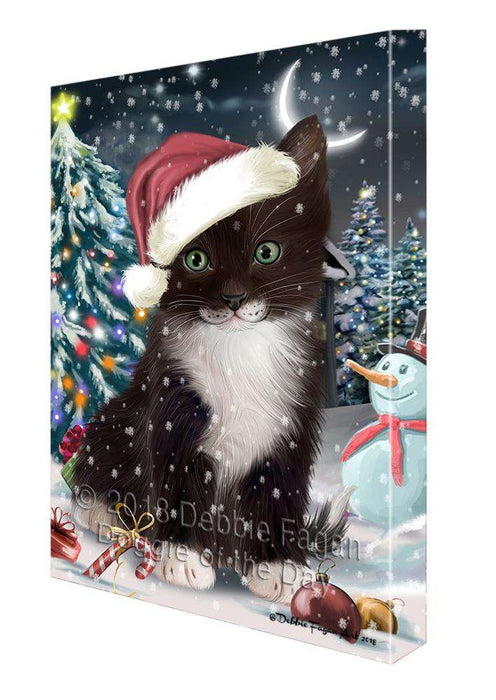 Have a Holly Jolly Tuxedo Cat Christmas  Canvas Print Wall Art Décor CVS82412