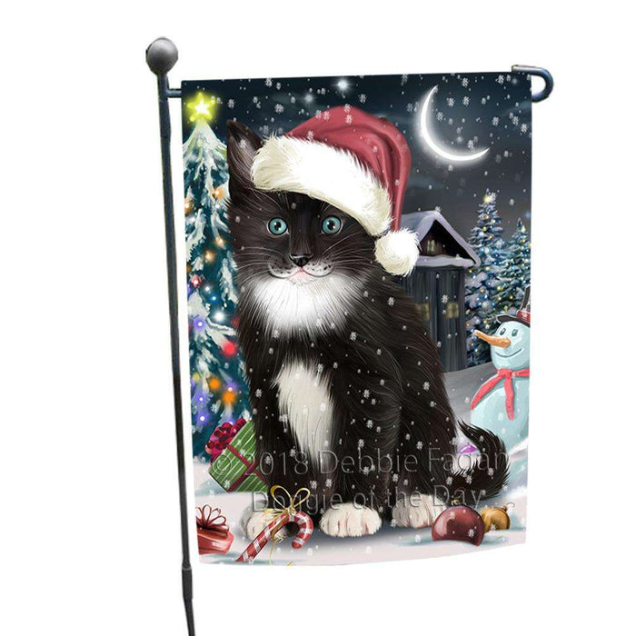 Have a Holly Jolly Tuxedo Cat Christmas  Garden Flag GFLG51678