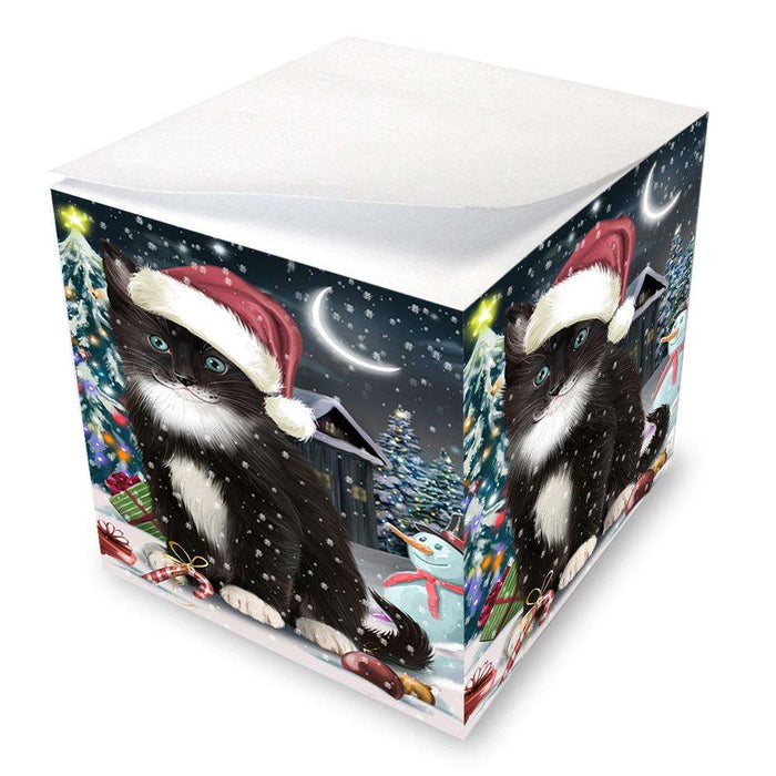 Have a Holly Jolly Tuxedo Cat Christmas  Note Cube NOC51681
