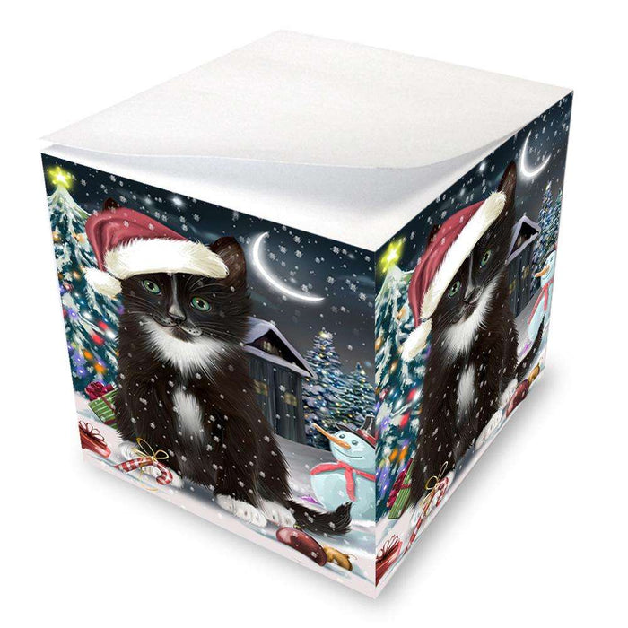 Have a Holly Jolly Tuxedo Cat Christmas  Note Cube NOC51682