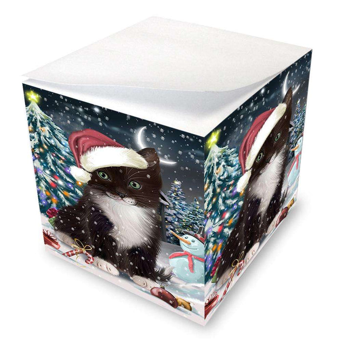 Have a Holly Jolly Tuxedo Cat Christmas  Note Cube NOC51683