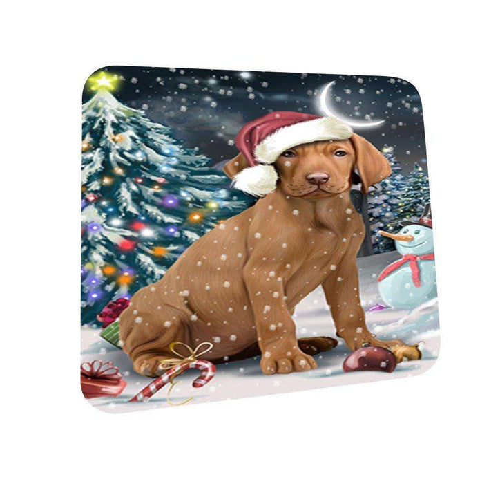 Have a Holly Jolly Vizsla Dog Christmas Coasters CST091 (Set of 4)