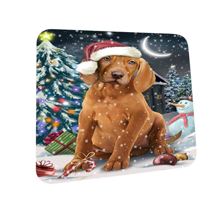 Have a Holly Jolly Vizsla Dog Christmas Coasters CST093 (Set of 4)