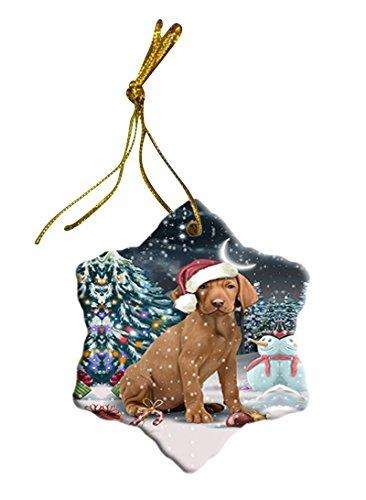 Have a Holly Jolly Vizsla Dog Christmas Star Ornament POR2485