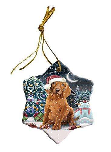Have a Holly Jolly Vizsla Dog Christmas Star Ornament POR2487