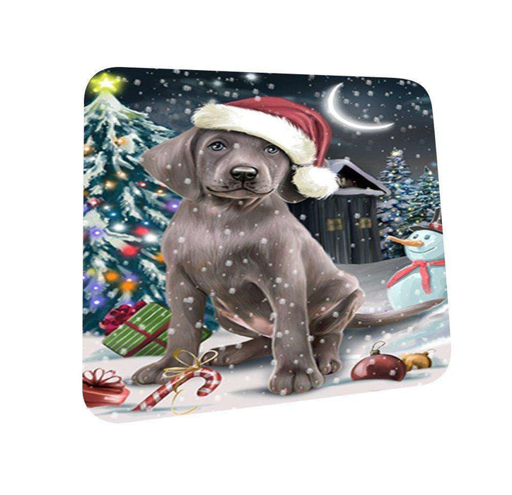 Have a Holly Jolly Weimaraner Dog Christmas Coasters CST139 (Set of 4)