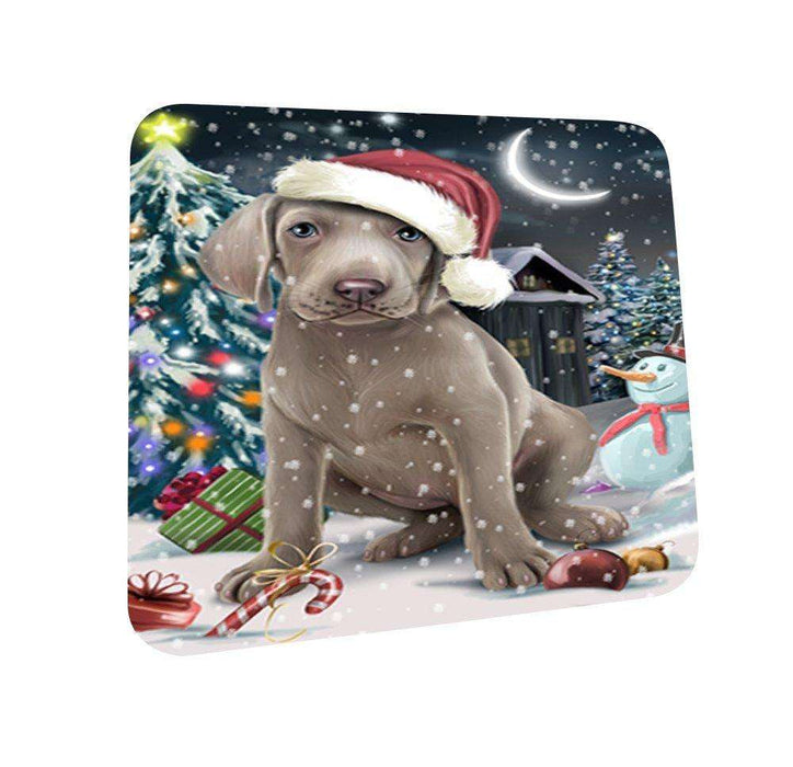 Have a Holly Jolly Weimaraner Dog Christmas Coasters CST140 (Set of 4)