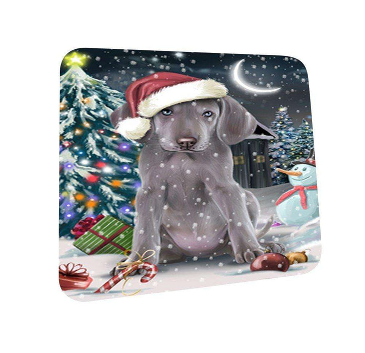 Have a Holly Jolly Weimaraner Dog Christmas Coasters CST141 (Set of 4)