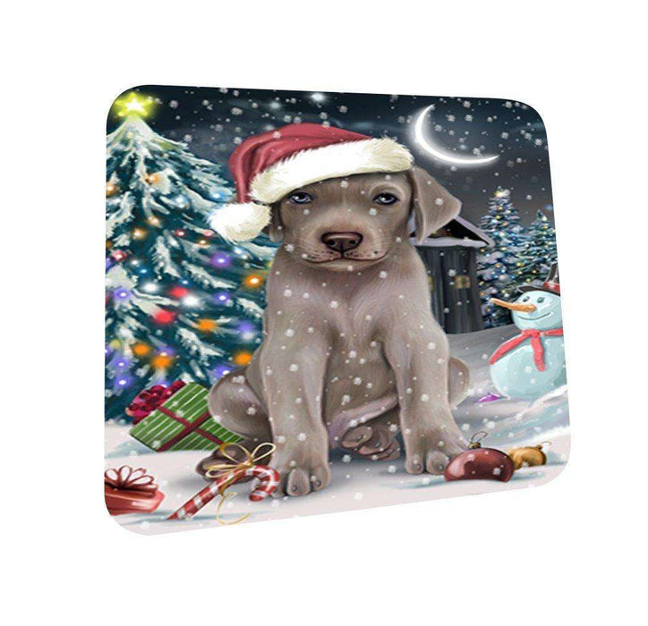 Have a Holly Jolly Weimaraner Dog Christmas Coasters CST142 (Set of 4)