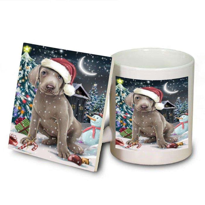 Have a Holly Jolly Weimaraner Dog Christmas Mug and Coaster Set MUC0234
