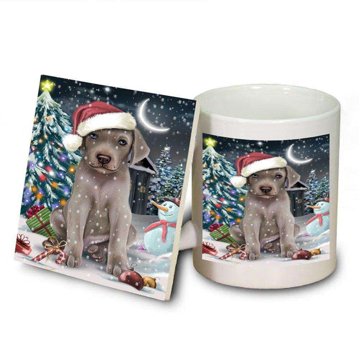 Have a Holly Jolly Weimaraner Dog Christmas Mug and Coaster Set MUC0236