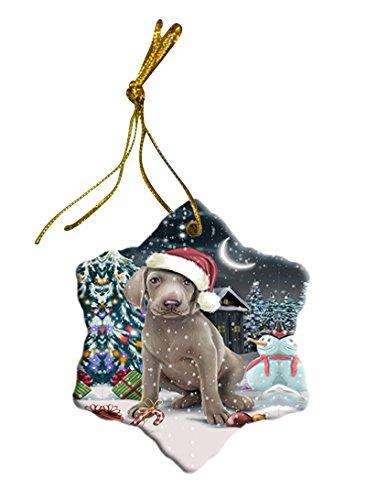 Have a Holly Jolly Weimaraner Dog Christmas Star Ornament POR2534