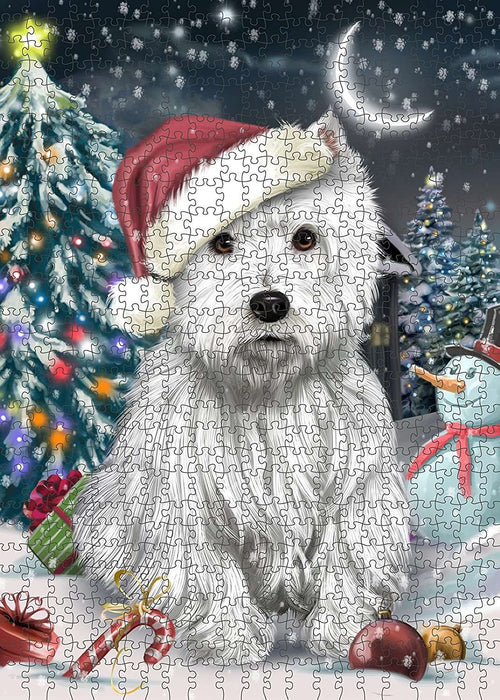 Have a Holly Jolly West Highland White Terrier Dog Christmas Puzzle  PUZL1905