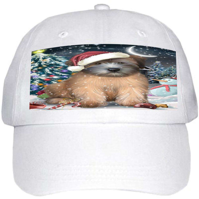 Have a Holly Jolly Wheaten Terrier Dog Christmas Ball Hat Cap HAT58788