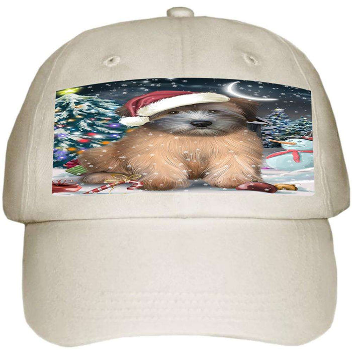 Have a Holly Jolly Wheaten Terrier Dog Christmas Ball Hat Cap HAT58788