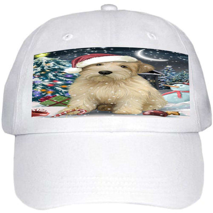 Have a Holly Jolly Wheaten Terrier Dog Christmas Ball Hat Cap HAT58794