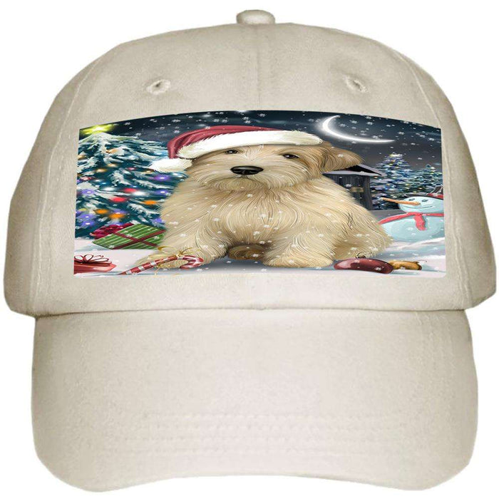 Have a Holly Jolly Wheaten Terrier Dog Christmas Ball Hat Cap HAT58794