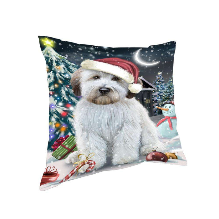 Have a Holly Jolly Wheaten Terrier Dog Christmas Pillow PIL63108