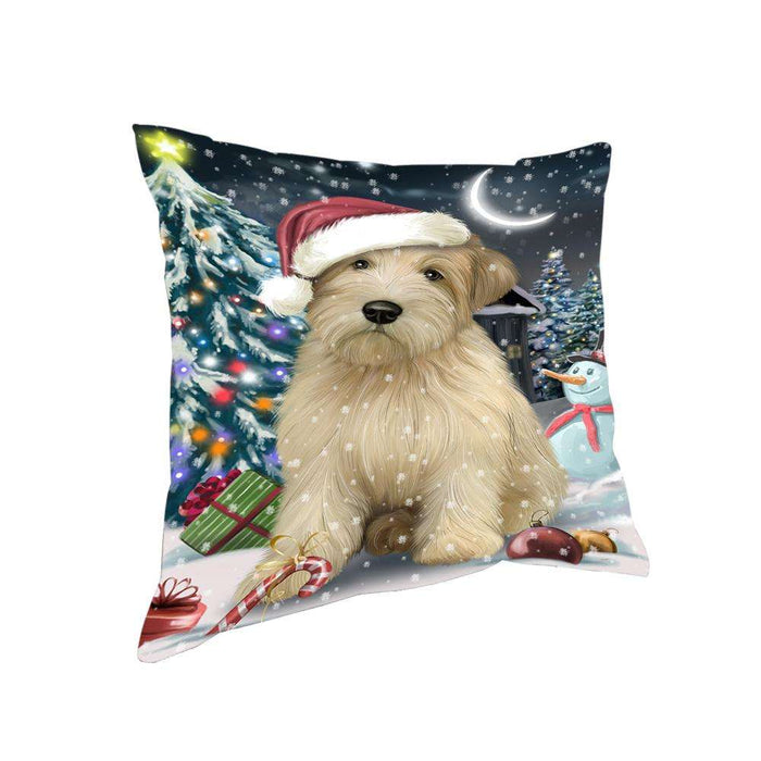 Have a Holly Jolly Wheaten Terrier Dog Christmas Pillow PIL63112
