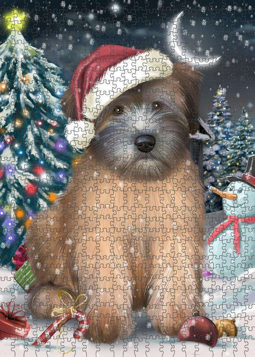 Have a Holly Jolly Wheaten Terrier Dog Christmas Puzzle with Photo Tin PUZL59142