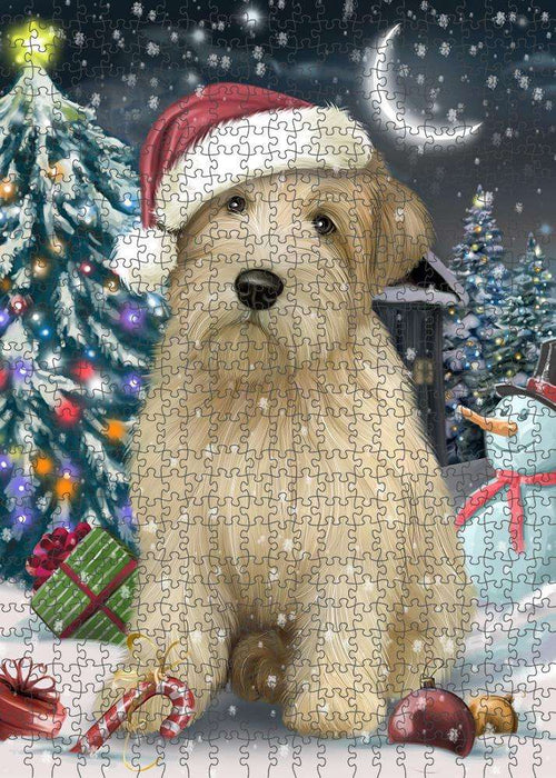 Have a Holly Jolly Wheaten Terrier Dog Christmas Puzzle with Photo Tin PUZL59148