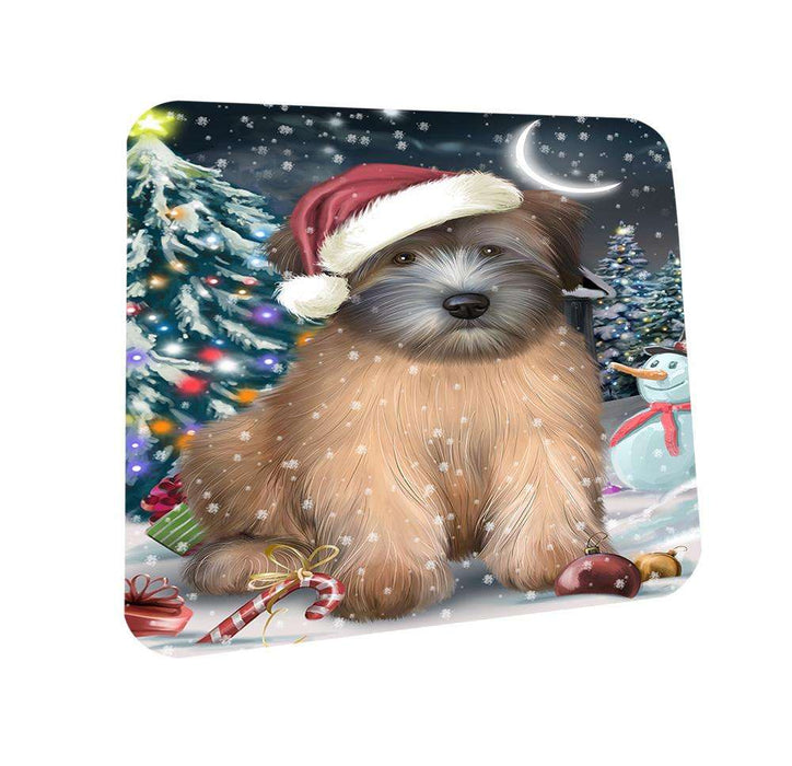 Have a Holly Jolly Wheaten Terrier Dog Christmas  Coasters Set of 4 CST51644